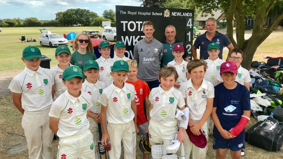 Essex’s Jamie Porter visits MCCF U11s and inspires the boys